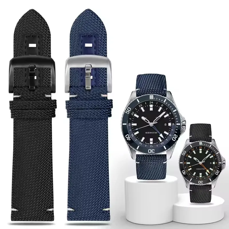 Suitable for Mido Watch Pilot M026.830.18.091 Series Soft Nylon Watch with 22mm Male