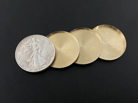 Four in One Walking Liberty Half Dollar Set Zaubertricks Münze erscheinen Vanish Magia Magier Zubehör Close Up Illusion Mentalismus