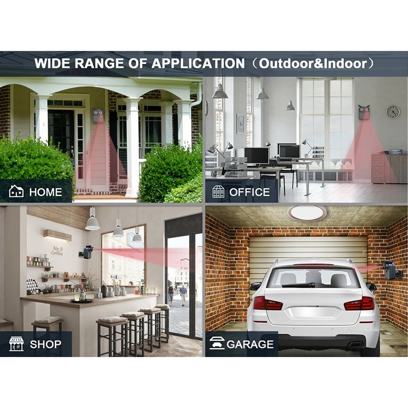 24-Hour Delivery Wireless Driveway Alarm 800 Meters Long Range Weatherproof Outdoor Motion Sensor&Detector Security Alert System