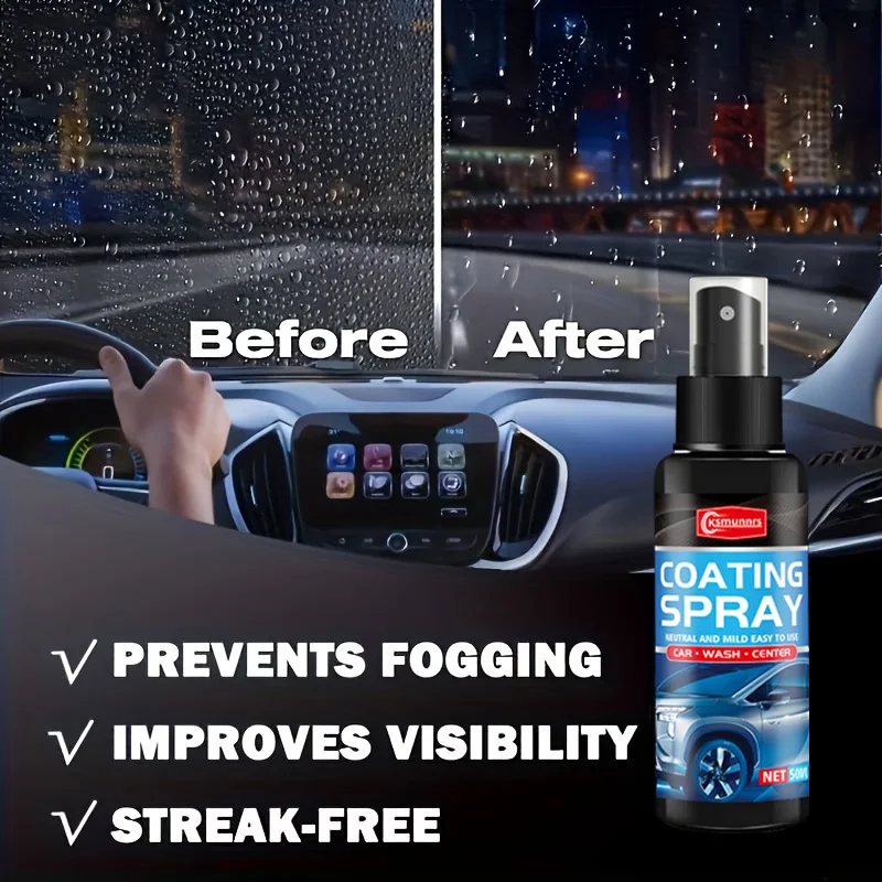 Nano Ceramic Coating Spray, Car Wax Liquid Polish, Quick Crystal Fortify for Auto Paint Care