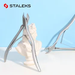 STALEKS Stainless Steel Toenail Cuticle Nipper High Precision Dead Skin Scissor Nail Cuticle Scissors Plier Manicure ToolNS-80-3