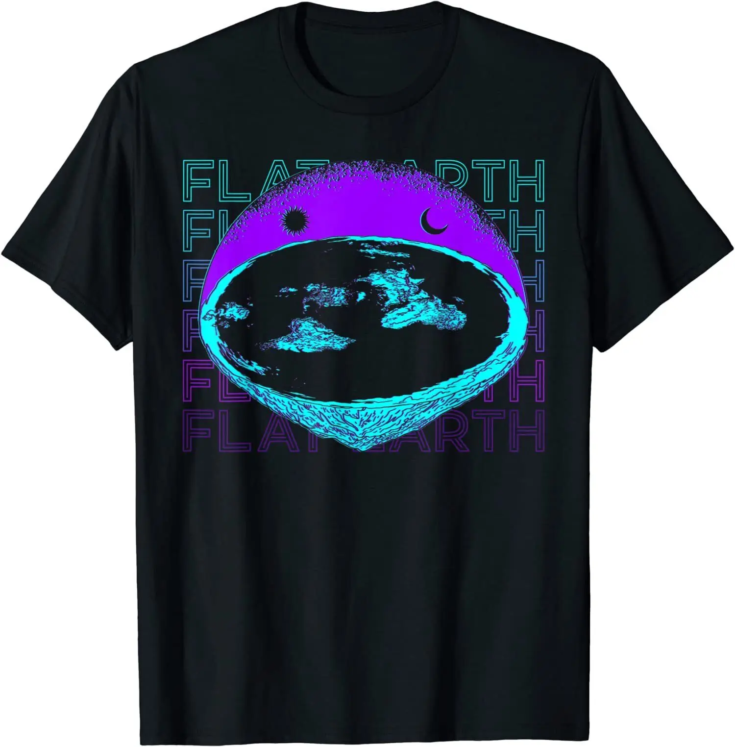 

NEW LIMITED Flat Earth Society Retro Design Great Gift Idea Tee T-Shirt S-3XL