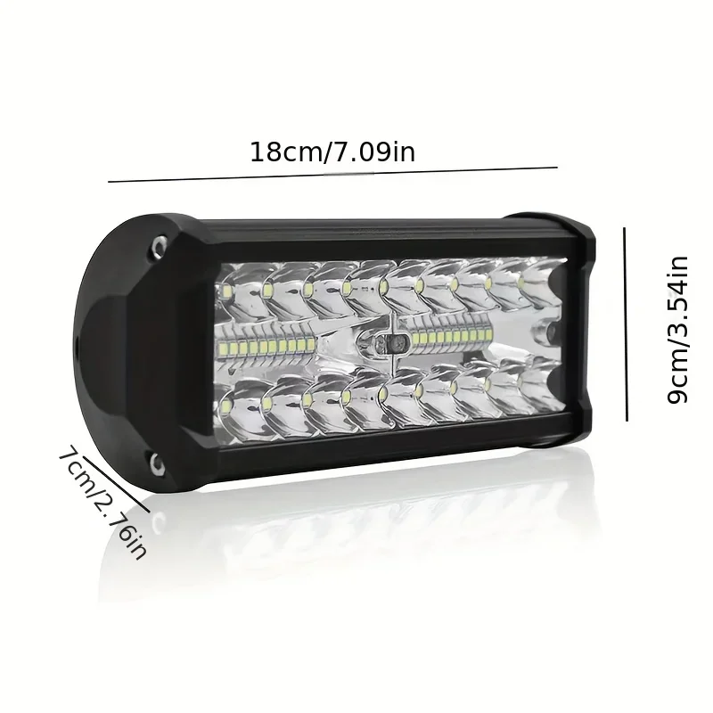 7“ LED Light Bar Triple Row Work Light  Spot Light 12V/24V Driving Fog Light Off Road Truck 4x4 ATV Light