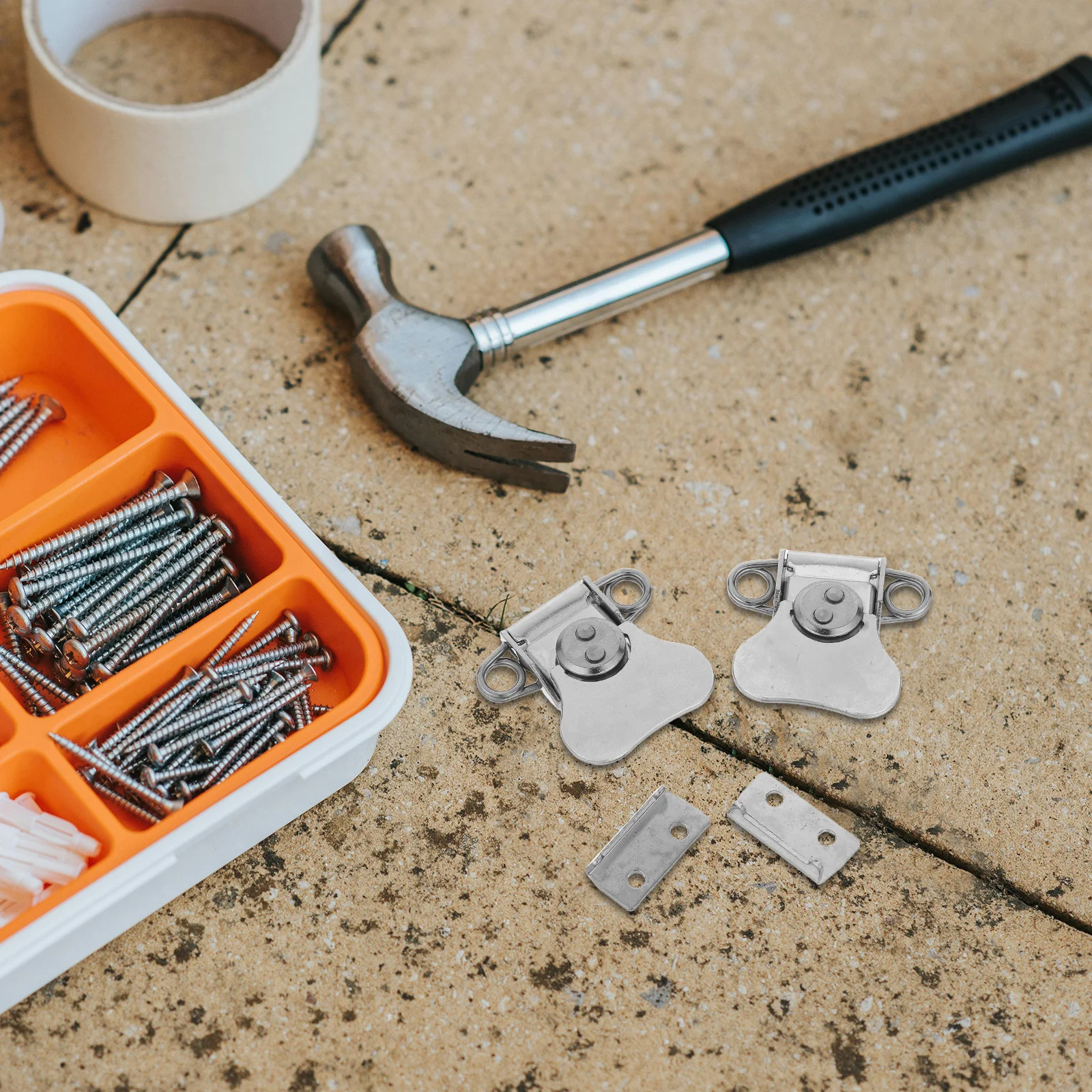 

2Pcs Stainless Steel Butterfly Toggle Latch Padlockable Spring Loaded Toolbox Chest Case Box Closure