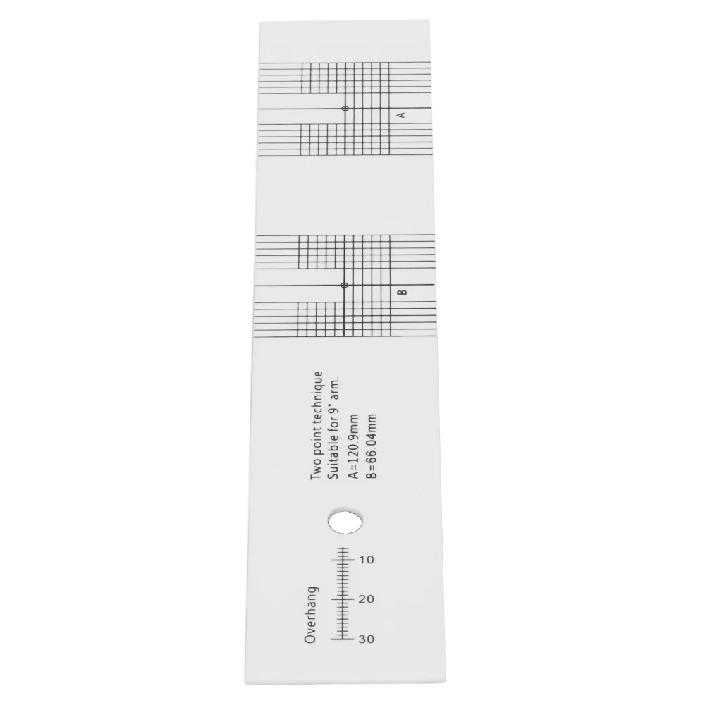 Acrylic Turntable Protractor Calibration Protractor Cartridge Calibrator Ruler Alignment Protractor for LP Phono Measurement