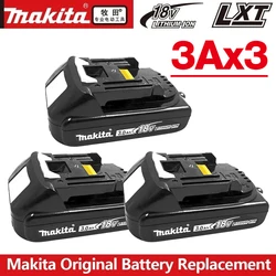 100% Original Makita 18V 6Ah 9Ah 3Ah Rechargeable Power Tools Battery 18V Makita Li-ion Replacement LXT BL1860B BL1860 BL1850