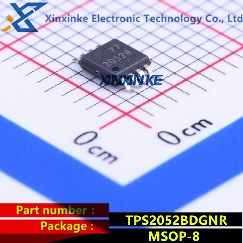 TPS2052BDGNR MSOP-8 Marking : 2052B Power Switch ICs - Power Distribution Current-Limited USB Power Switches Chip