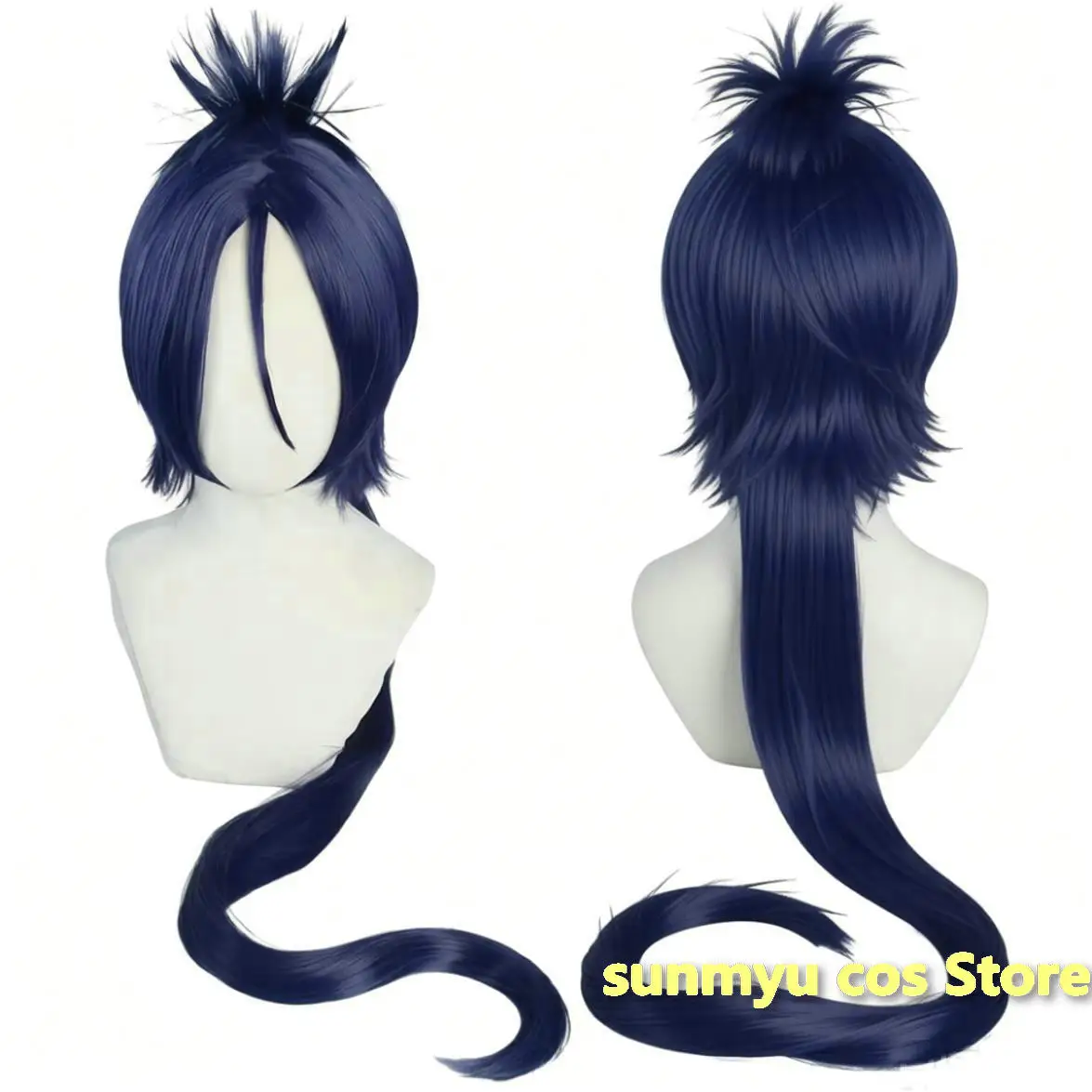 Katekyo Hitman Reborn! Chrome Dokuro Long wig Cosplay Wig Kuromu Dokuro Navy