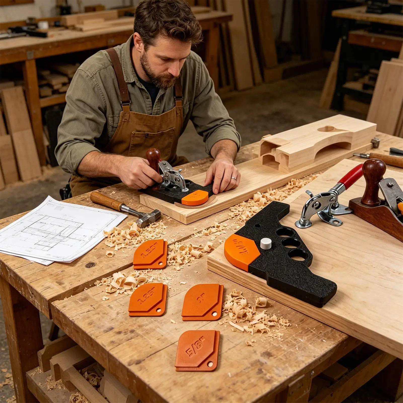 

Routing Rounded Corners Router Bit Templates 5 Pieces High Hardness Accurate Positioning Woodworking Round Corner Radius