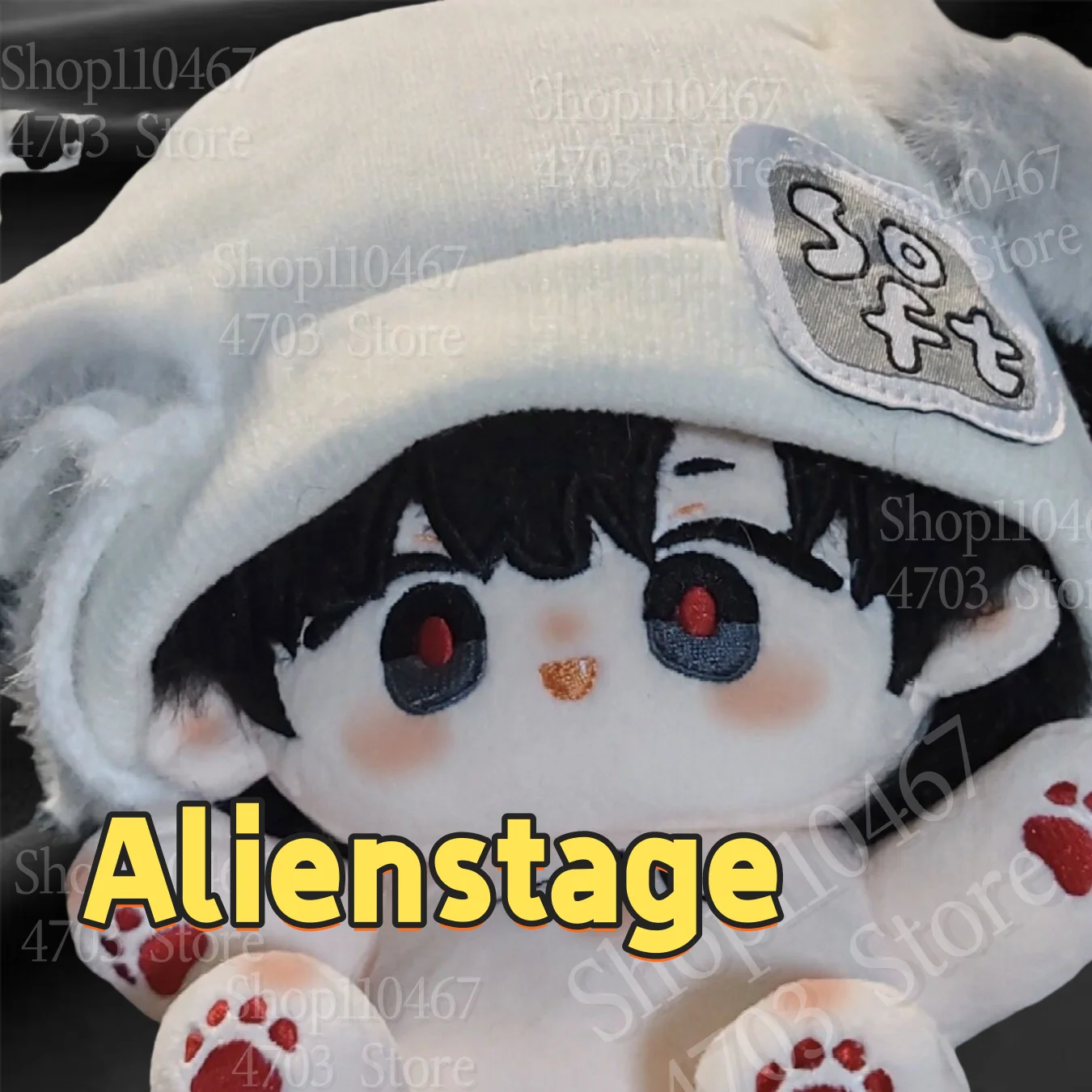 

New 20cm Anime Alienstage Ivti Attribute Handsome Boy Cosplay Soft Plush Doll Body Dress Up Stuffed Plushie Toys For Xms Gift