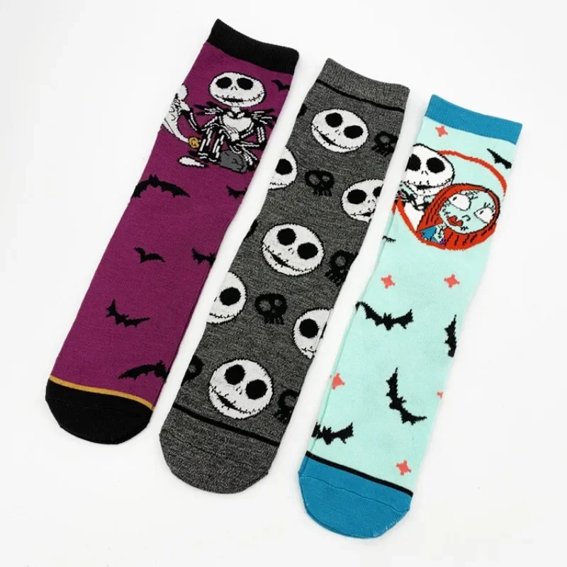 5pairs MINISO Disney Men Women Socks cartoon anime gamers Christmas Halloween novelty funny happy crazy socks