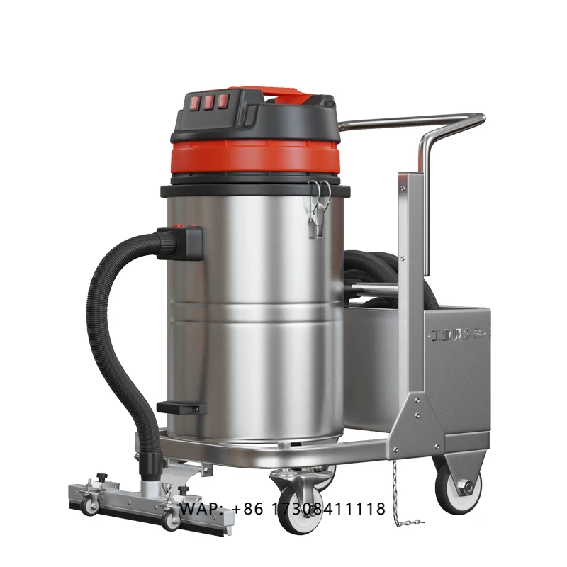 4500W Industrial Electric Heavy Duty Workshop Vacuum Cleaner 80L Stainless Bin Wet/Dry Use 69dB Low Noise