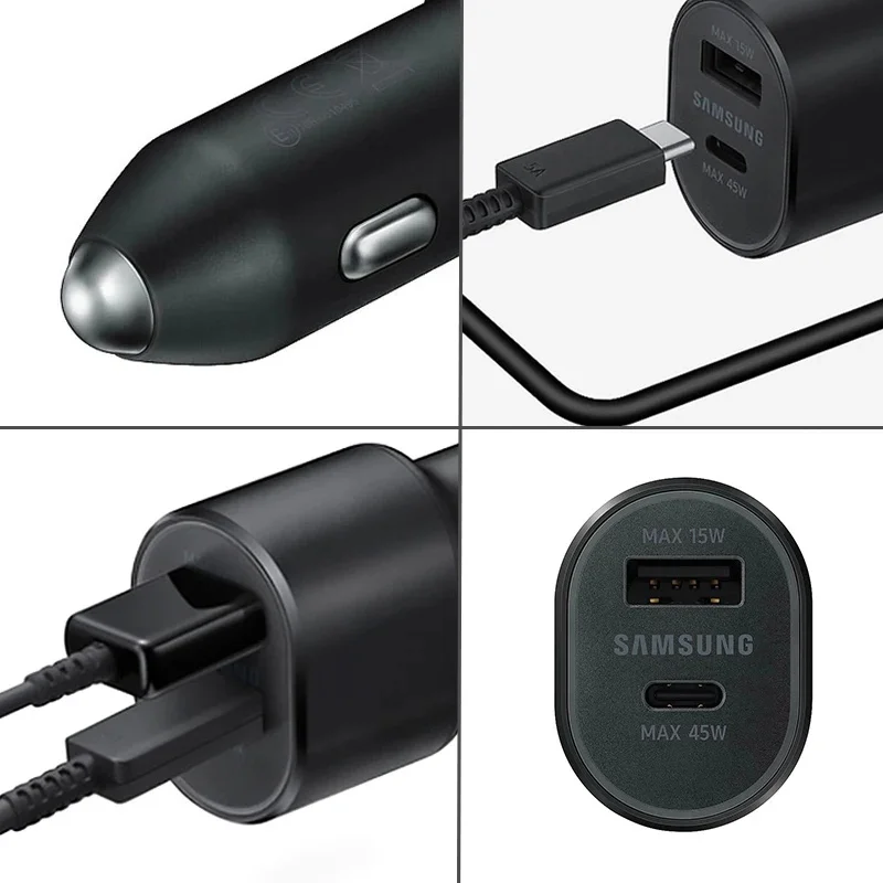 Original Samsung 45w Car Charger Type C PD Fast Charging Samsung S25 S24 S23 Ultra Plus S22 S21 FE A54 A55 Z Flip Z Fold 7 6 5 4 - náhled 4