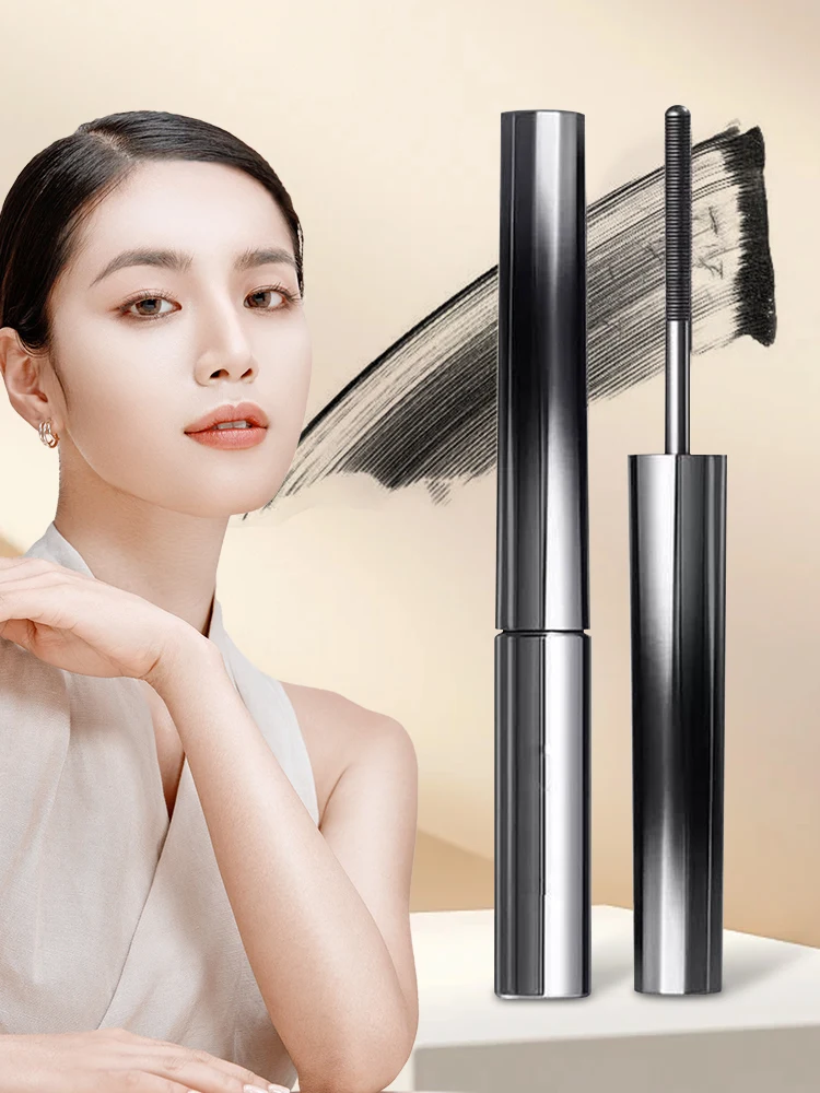 Mascara en métal lavable avec recourbe-cils, baguette en fer, imperméable, petite tête de brosse, maquillage, cosmétiques