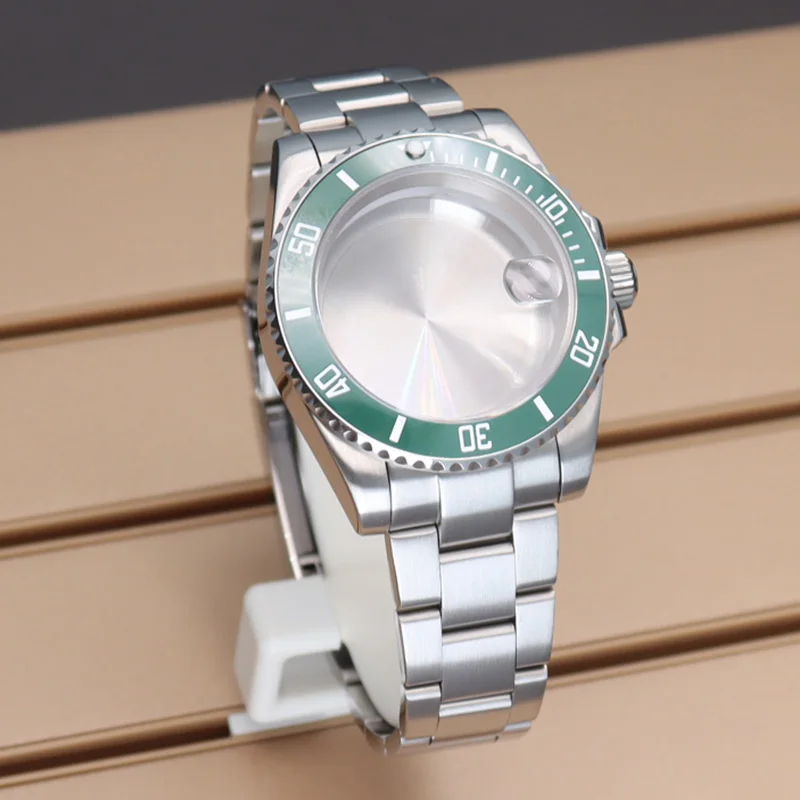 40mm Luxury watch case Strap Sapphire Glass for Submariner Nh35 Nh36 Nh34 nh72 Miyota 8215 Eta 2824 watch accessories 120 clicks