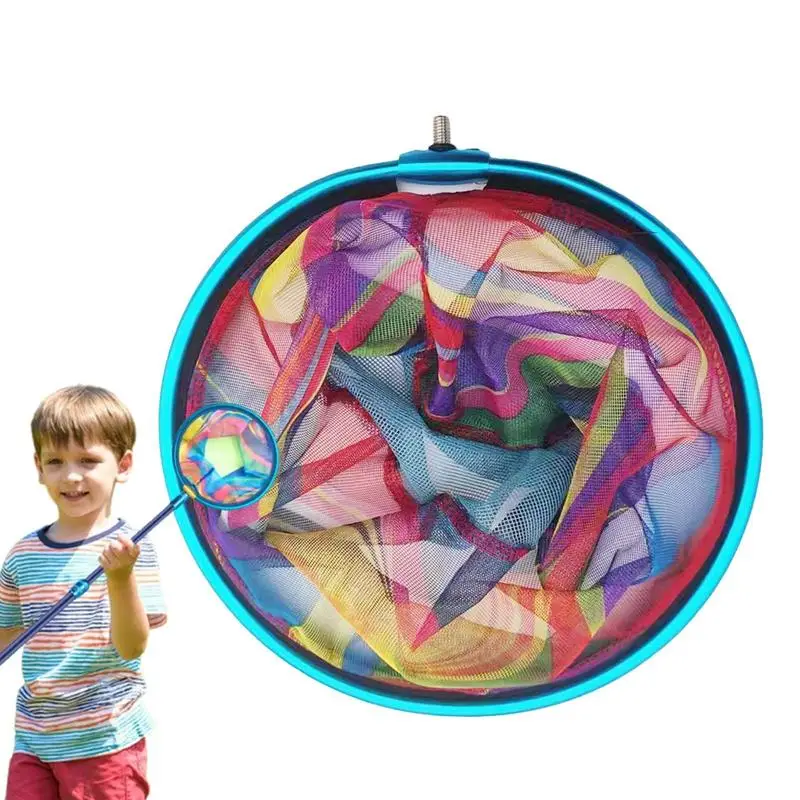 Kids Fishing Net Landing Net with Telescopic Pole fishing supplies for kids Scoop net Outdoor Fun Fishing tackle for children