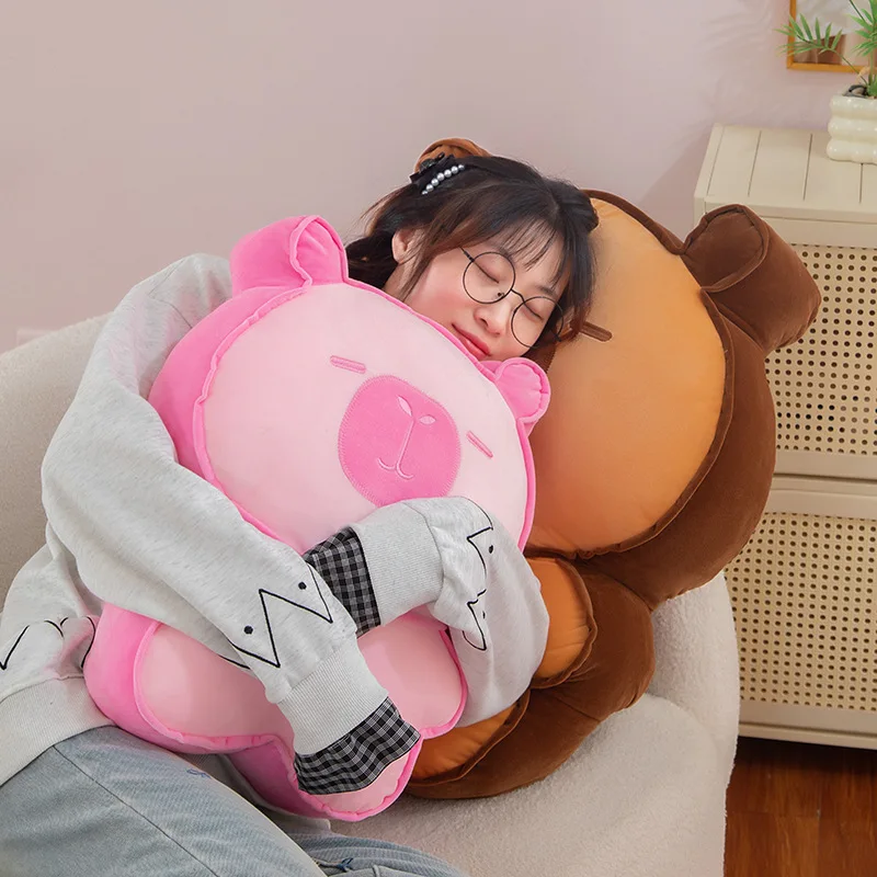 Kawaii Toast Capybara Plush Toy Cute Stuffed Doll for Kids Birthday Xmas Gift Cuddly Pillow Pal Perfect for Girls and Children