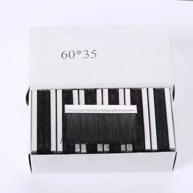 25 Pieces EHH6035 Black Thickened Brushes 60*35mm Brush Part For SHIMA SEIKI Cixing Fengfan Guosheng Flat Knitting Machine Parts