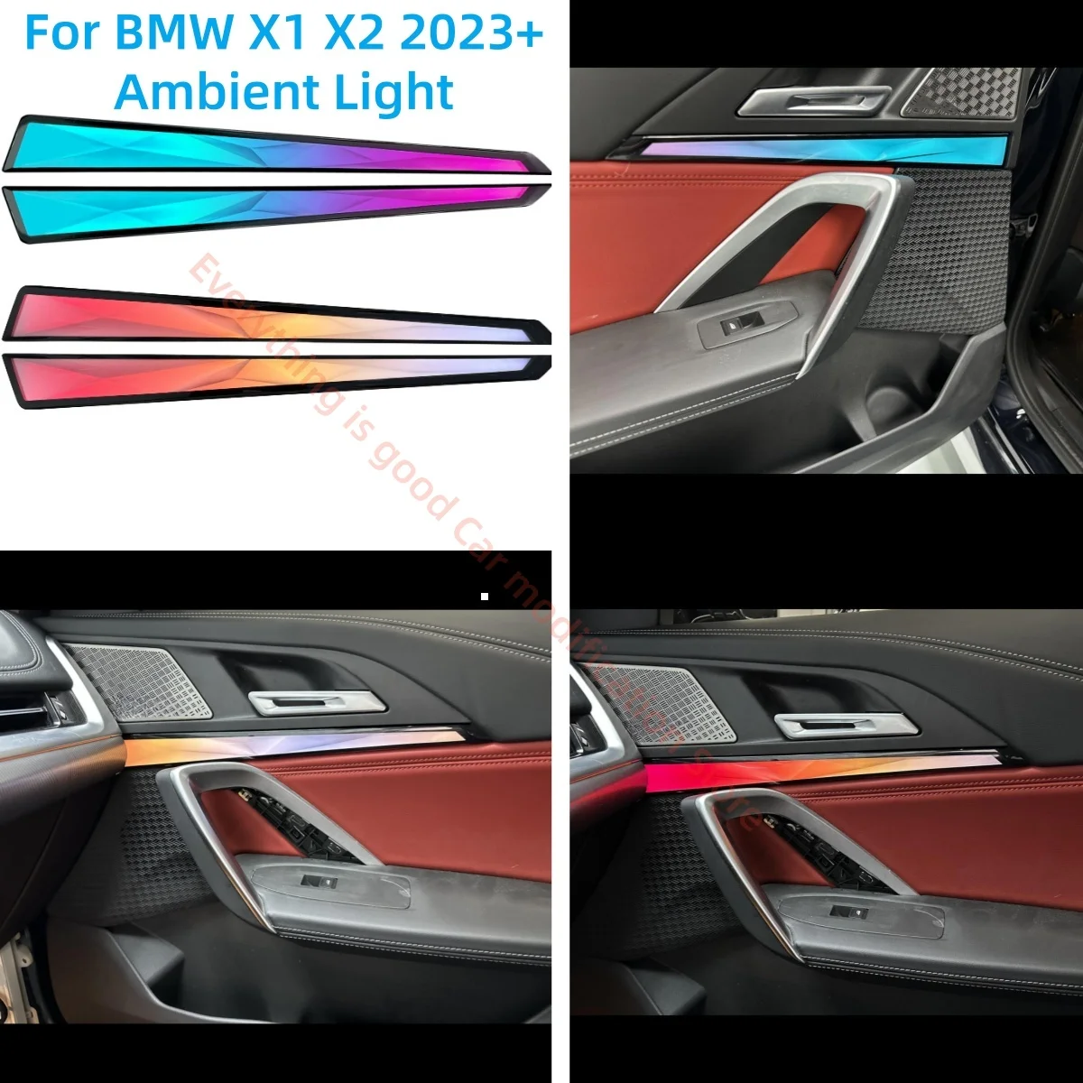 

Brand new crystal ambient light For BMW X1 X2 U11 U10 Atmosphere lamp Car interior light upgrade Auto Parts Dynamic trim panel