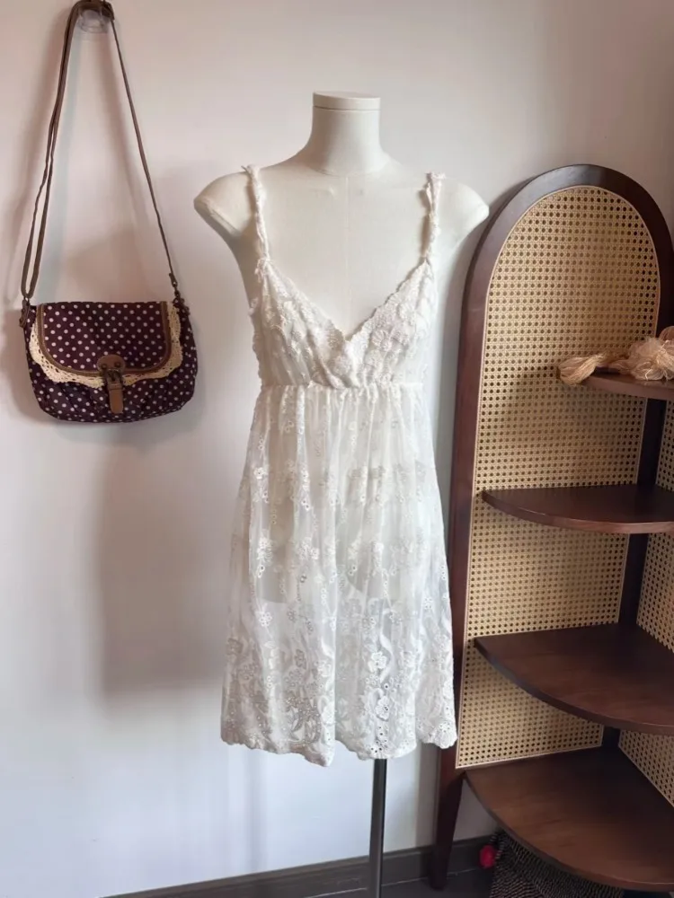 

2024 New Retro Korean Polka Dot Vintage Bag Women's Canvas oulder Crossbody Bag Lace Trimmed Handbag Faionable Tote Bag
