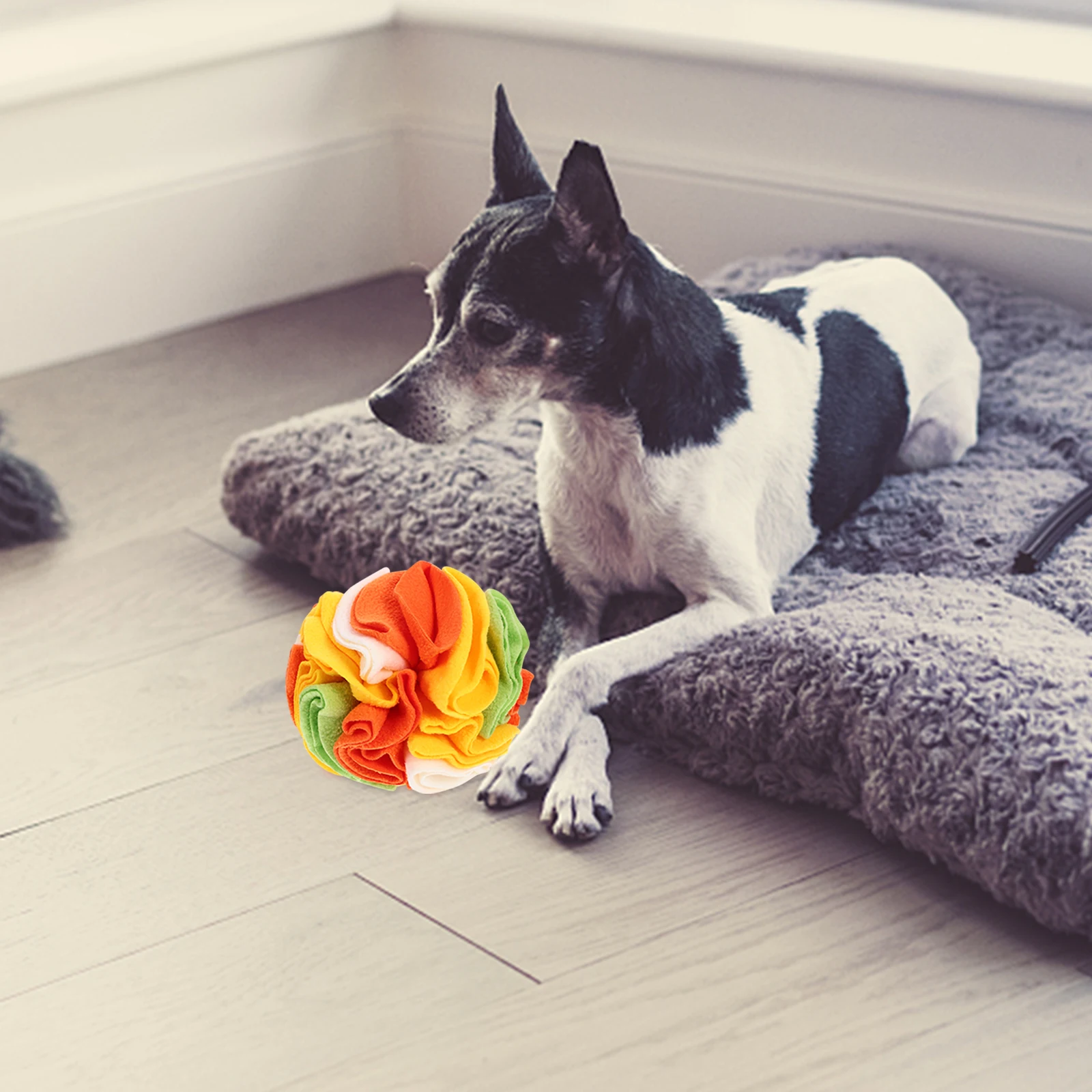 

1Pcs Dog Sniffing Ball Slow Eating Training Tool Fine Craftsmanship Pet Foraging Game Interactive Play for Boredom Relief