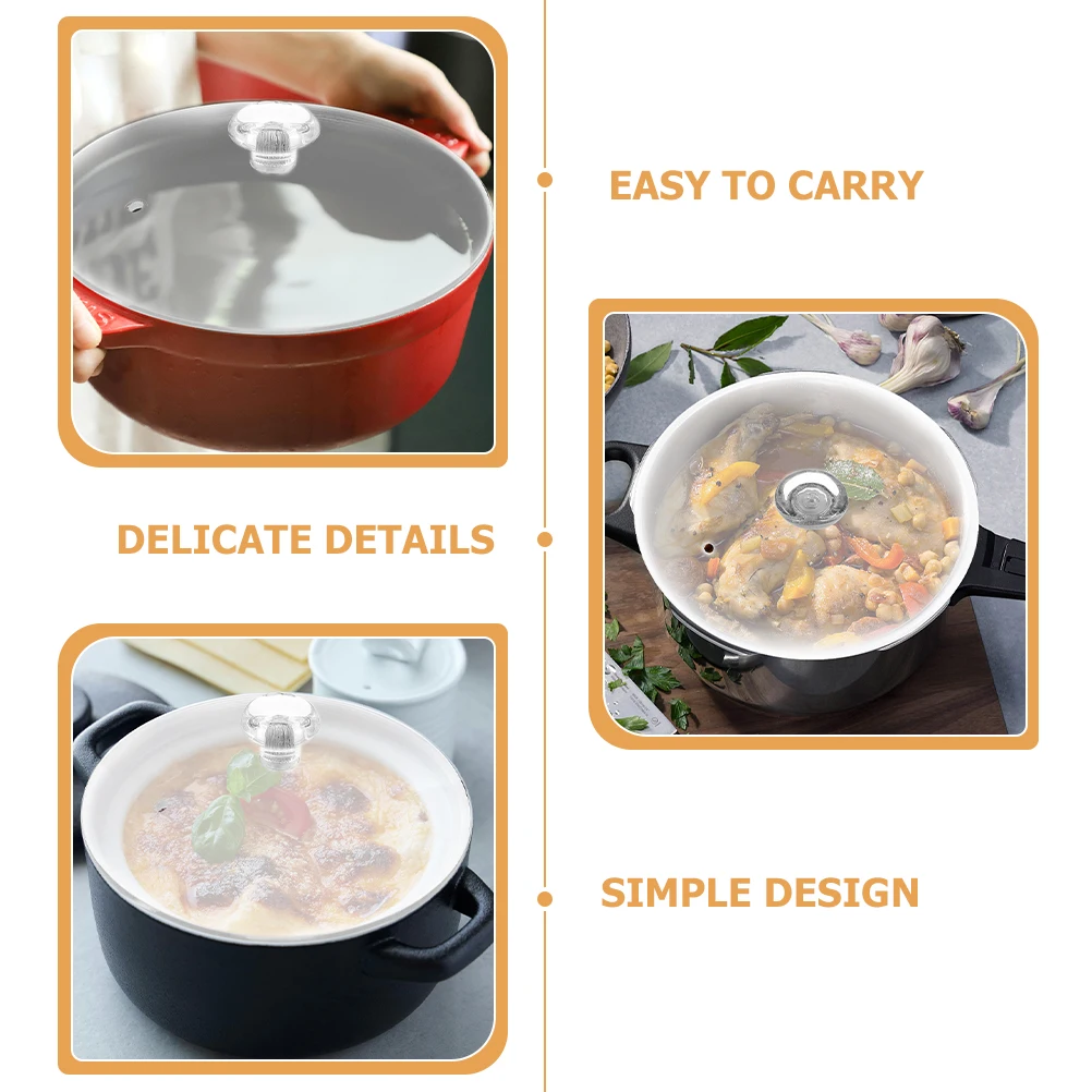 

Glass Splatter Guard for Microwave Pan Lid Plate Cover Steam Pot Round Cookware Lids