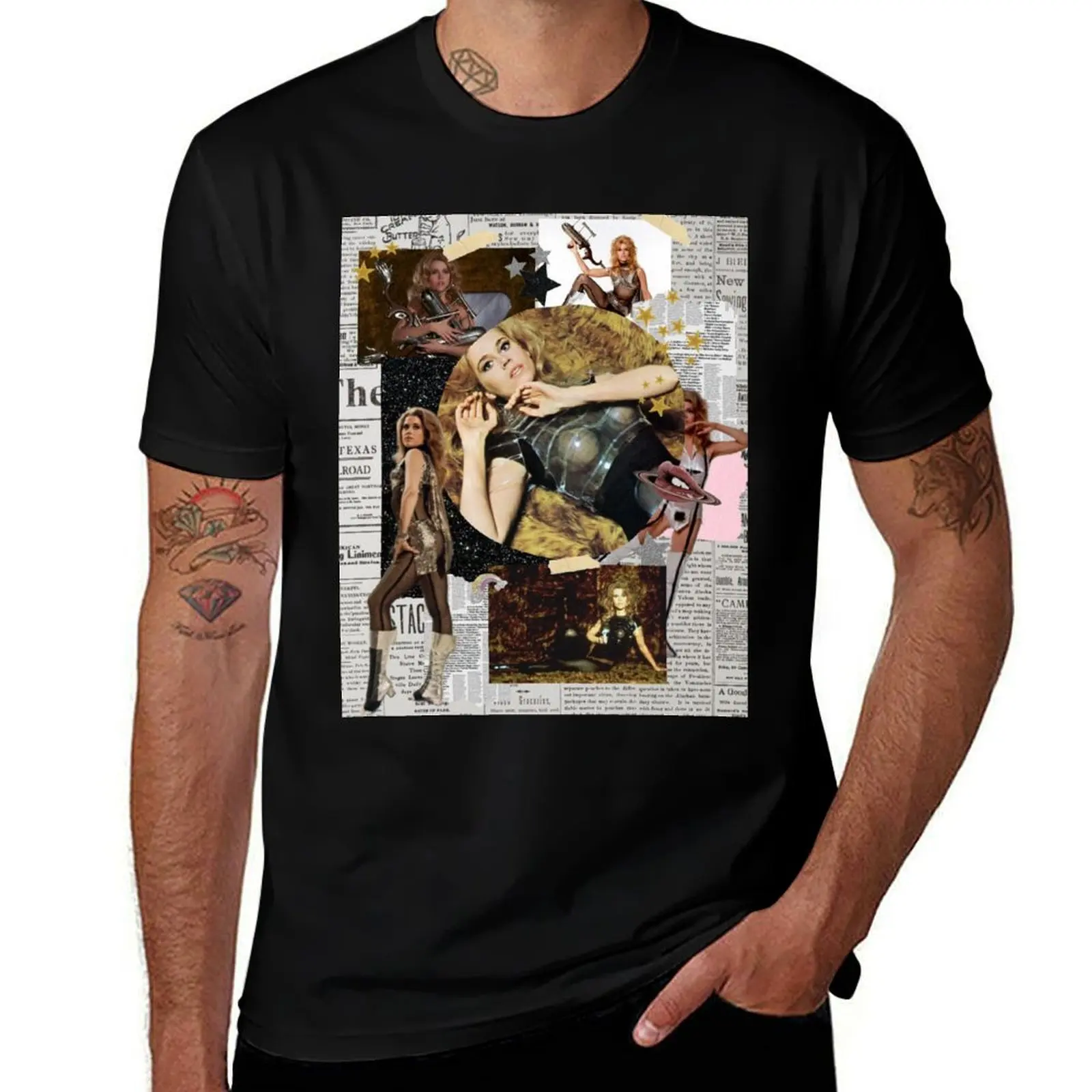 

Barbarella Collage T-Shirt Anti-Wrinkle Short Sleeve T-Shirt