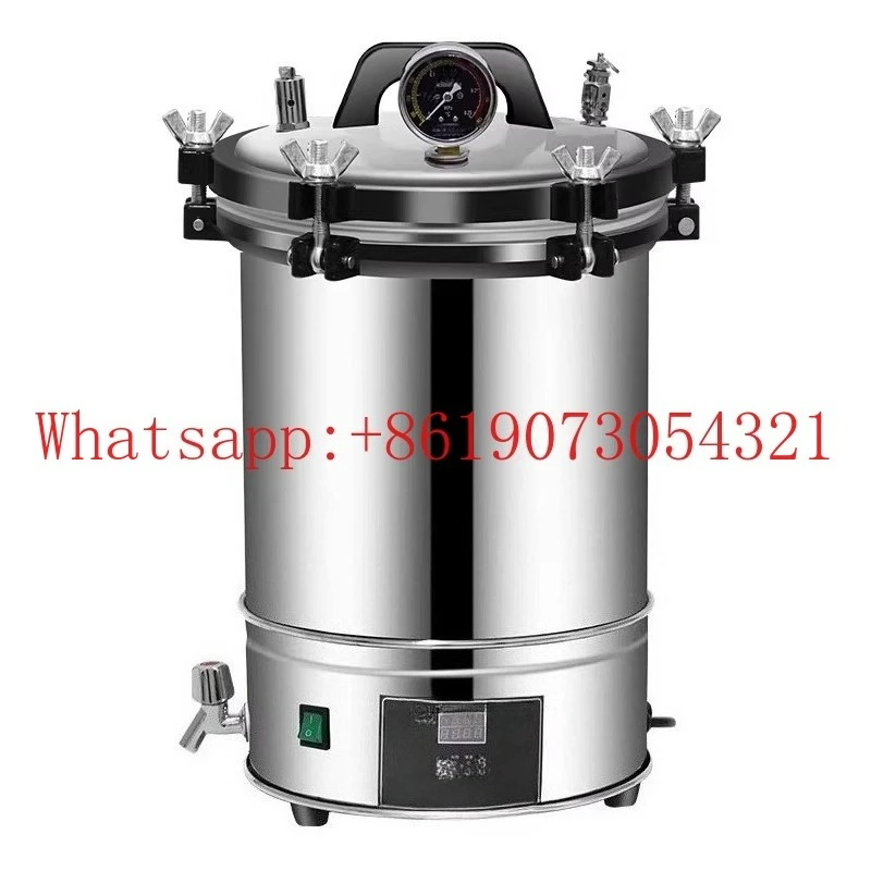 

Автоклав паровой стерилизатор лабораторный портативный стерилизатор из нержавеющей стали небольшой цифровой дисплей высокотемпературный автоматический