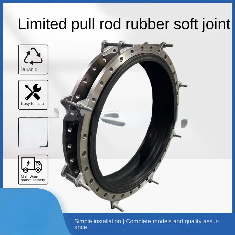 

Large Flanging Limit Rubber Joint Manufacturers Can Bend around Rubber Expansion Joint Pipe Flexible Rubber Compensator