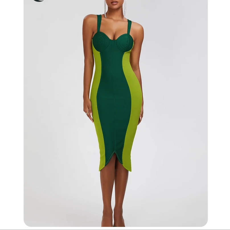 فستان طويل عصري وشخصي بدون حمالات مع تنورة غير منتظمة وفستان ضيق مثير #4