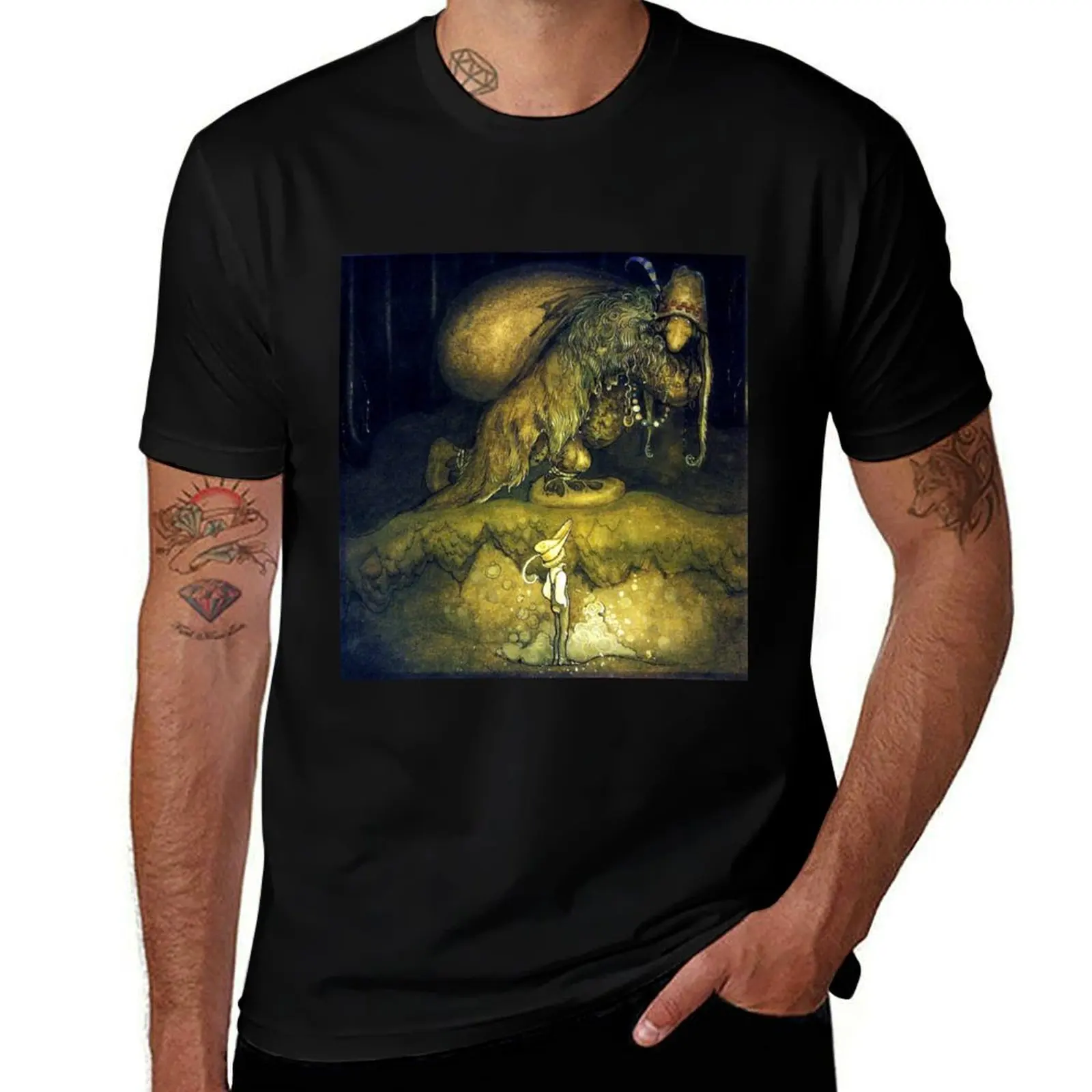 The Adventure - John Bauer T-Shirt Plus Size Workout Short Sleeve Top
