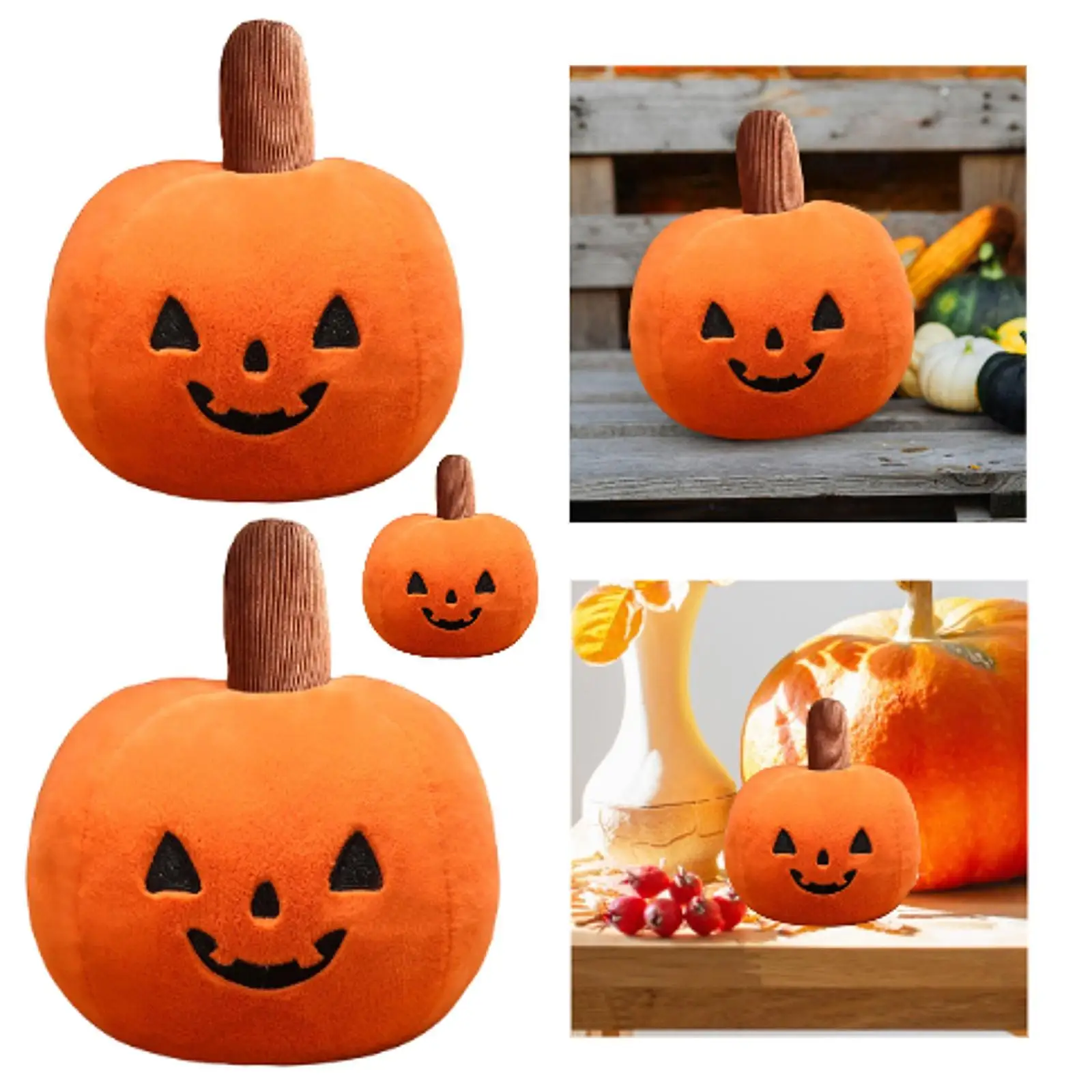 Almohada de calabaza de Halloween, muñeco demonio de 10-40cm para el hogar, sala de estar, sofá