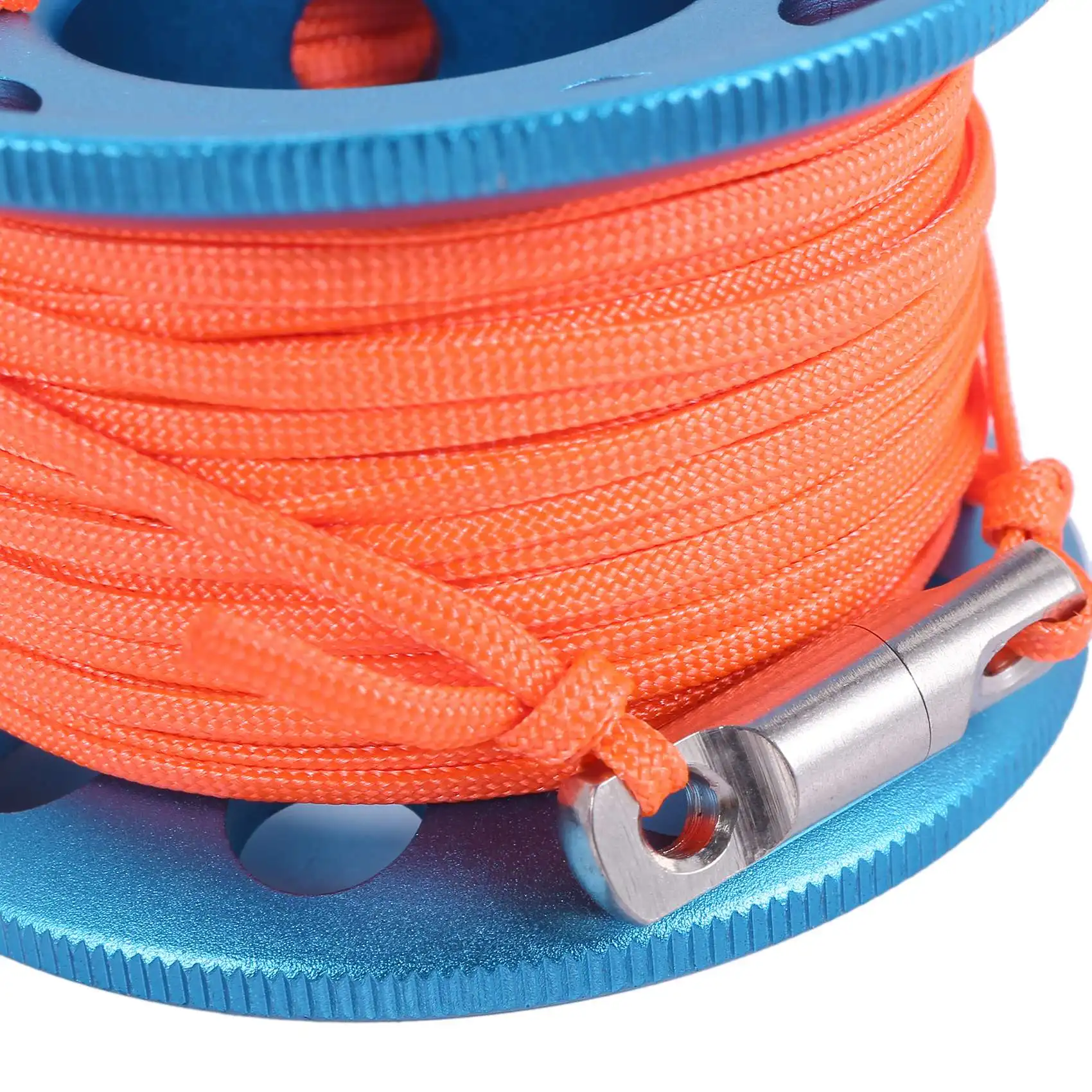 【supernew】surface-marker-buoy-set-diver-below-signal-flag-tube-with-15m-spool-reel-scuba-diving-equipment-for-diving-scuba
