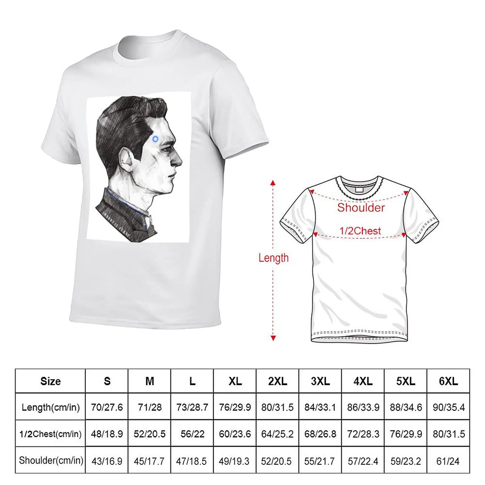 [Connor] T-Shirt Non-Shrink Basic Cotton T-Shirt