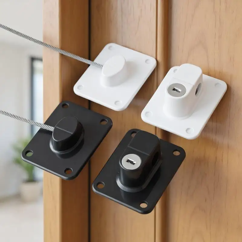 مشبك قفل أمان للأطفال غير مثقوب للأدراج، مشبك حماية لخزانة الغسالة اليدوية