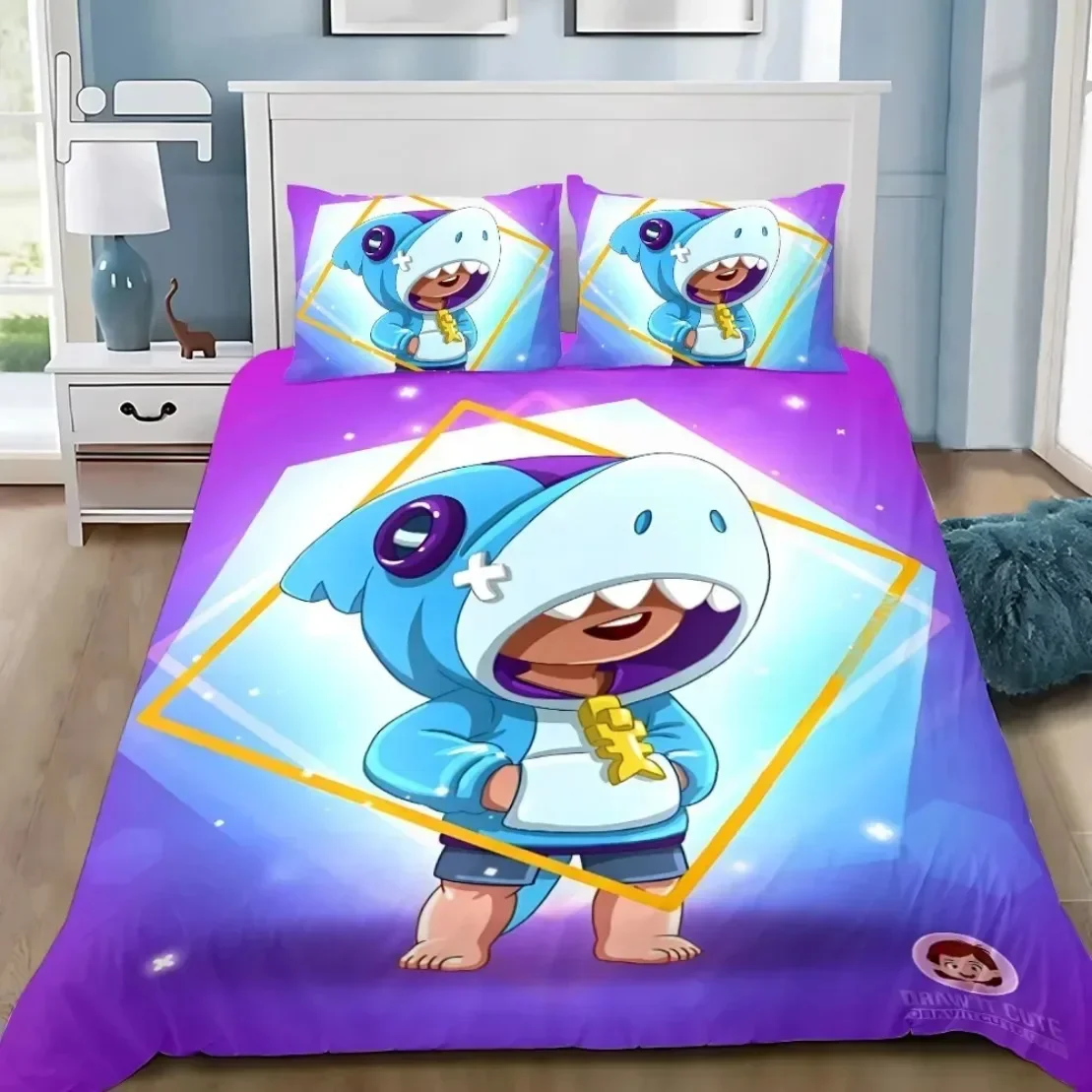 jeux-d'anime-b-brawl-leon-ensemble-de-literie-housse-de-couette-taie-d'oreiller-decoration-de-chambre-a-coucher-pour-adultes-garcons-et-filles-cadeaux-pour-enfants