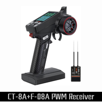 HotRC CT-8A 2.4Ghz 8CH FHSS Transmitter Remote Control Radio System CT8A with F-08A PWM Receiver For RC Cars Ships Tanks Model