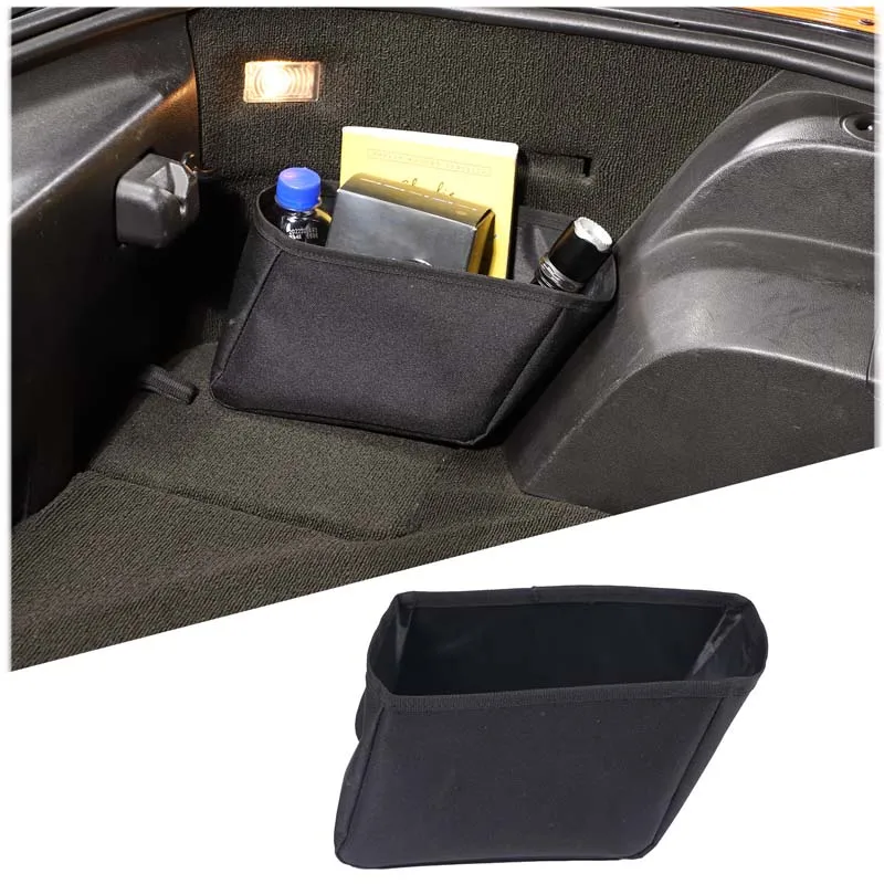 

For 2014-2019 Chevrolet Corvette C7 Oxford Cloth Black car styling Car Trunk Storage Organizer Box Car Decoration Accessories