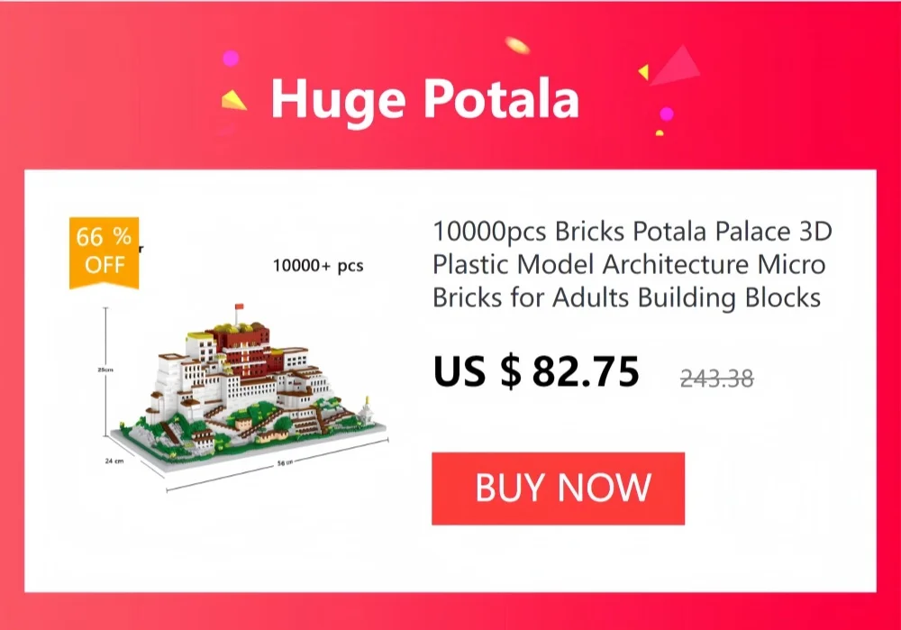 Modulaire Architecture Blocs De Construction 4294pièces MOC High Fa Escape Nano Micro Blocs De Construction Mini Ensemble Amz