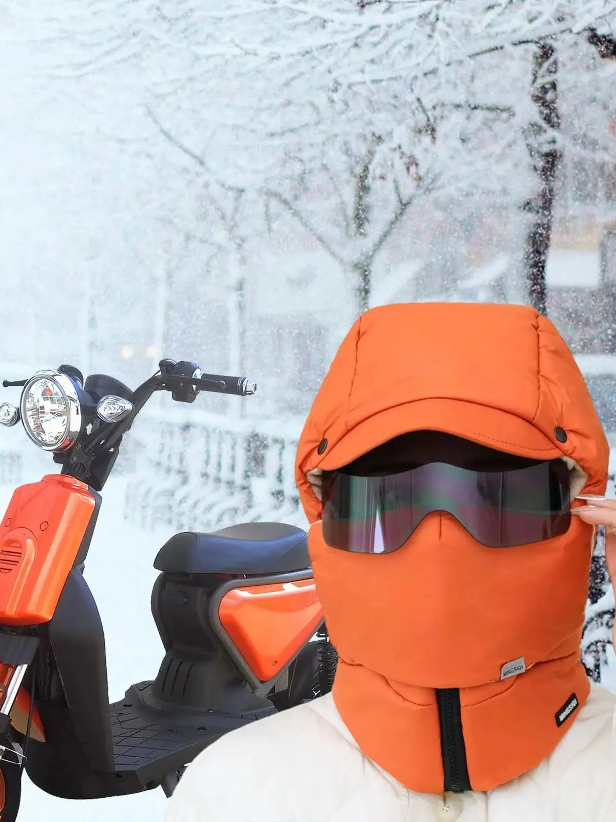 AliExpress WRELS Winter Ski Balaclava Windproof Thermal Riding Full Head Cover with Glasses Thickened Plush Warm Earmuffs Motorcycle Face Mask