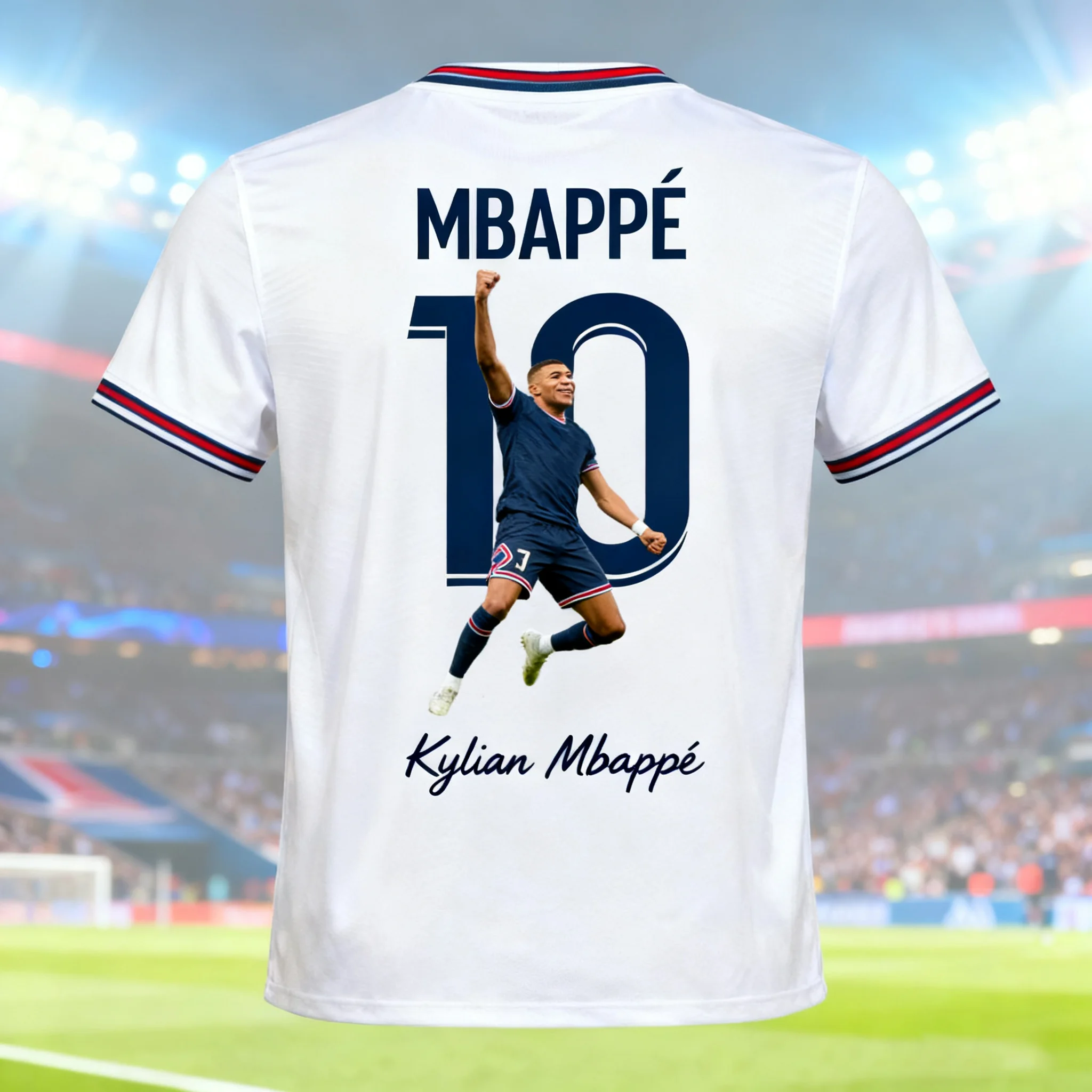 حار بيع 2026 Mbappé # 10 قميص كرة قدم مطبوع ثلاثي الأبعاد للرجال والنساء والأطفال ملابس رياضية كاجوال لتدريب كرة القدم إصدار مروحة تي شيرت #1
