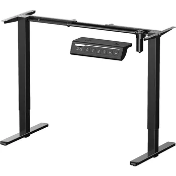 Image Electric Stand up Desk Frame Height Adjustable Table Legs Sit Stand Desk Frame Up to 47.2" Ergonomic Standing Desk