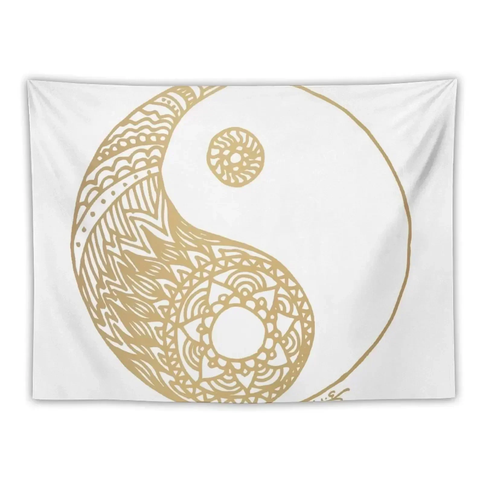 

Gold Yin Yang Tapestry Room Decore Aesthetic Decoration For Rooms Wall Tapestries Tapestry