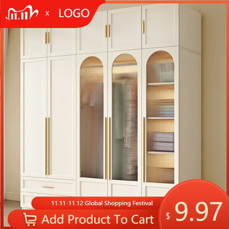 Storage Manmade Board Wardrobe Multilayer Drawer Organizer Wardrobe Luxury Modern Ropero Armable De Ropa Bedroom Furniture