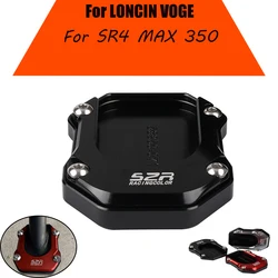 For LONCIN VOGE 350 SR4 MAX 350 MAX350 350T 2022 2023 Motorcycle Foot Side Stand Auxiliary Pad Kickstand Support Plate Extensio