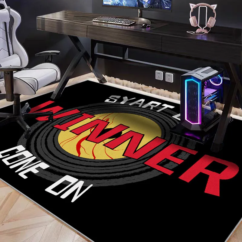 Non-slip Soundproof Computer Chair Mat Rug for Gaming Room Study Bedroom Home Decor