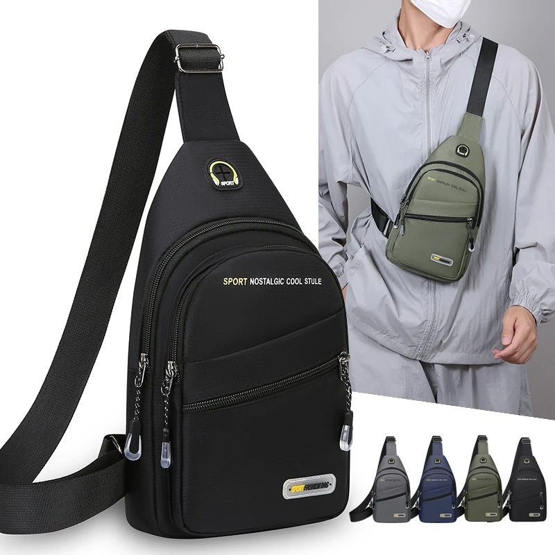 

Chest Bag Men's One Shoulder Crossbody Bag Large Capacity Outdoor Sports Leisure Fashion Small Shoulder Bag Backpack Men's