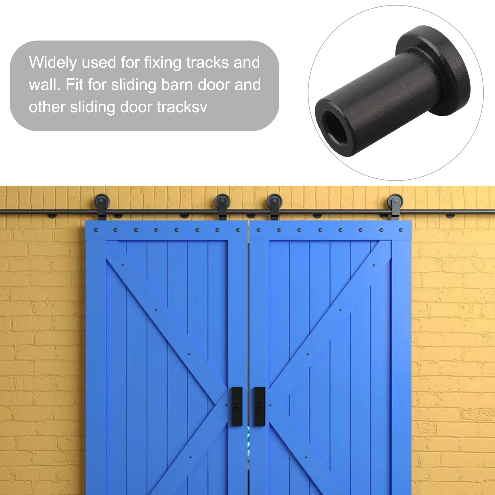 Spacer Barn Sliding Door Spacers Barn Door Spacer Carbon Steel Complete Package Efficient Wall Connecting Device