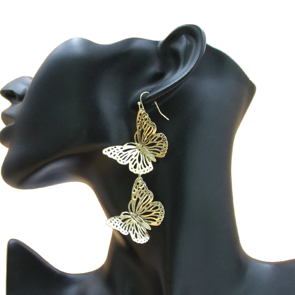 2024 Hot Sale Materials Fashionable Womens Accessories Butterfly Earrings Elegant Design Luxury Earring