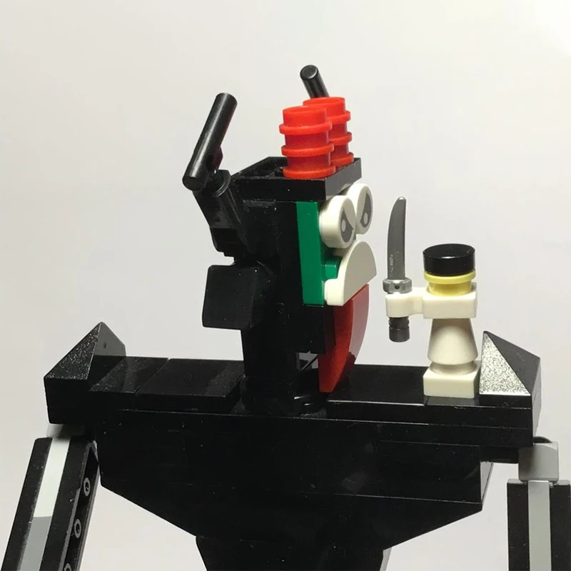 145 Buah MOC Samuraies Jack Samuraies Jakses Akuzes Penjahat Misterius DIY Model Blok Bangunan Hadiah Mainan Ulang Tahun